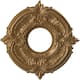 3 1/2" Inside Diameter - Attica Thermoformed PVC Ceiling Medallion - 10" Outside Diameter - Metallic Gold Rush