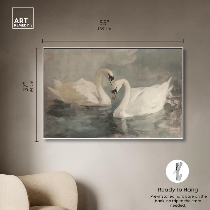 Ivory Idyllic Canvas by Art Remedy