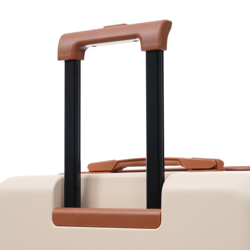 Luggage Sets 5 Piece with Front Opening, Hardside Expandable Carry On Suitcase Set with Double Spinner Wheel with USB Port