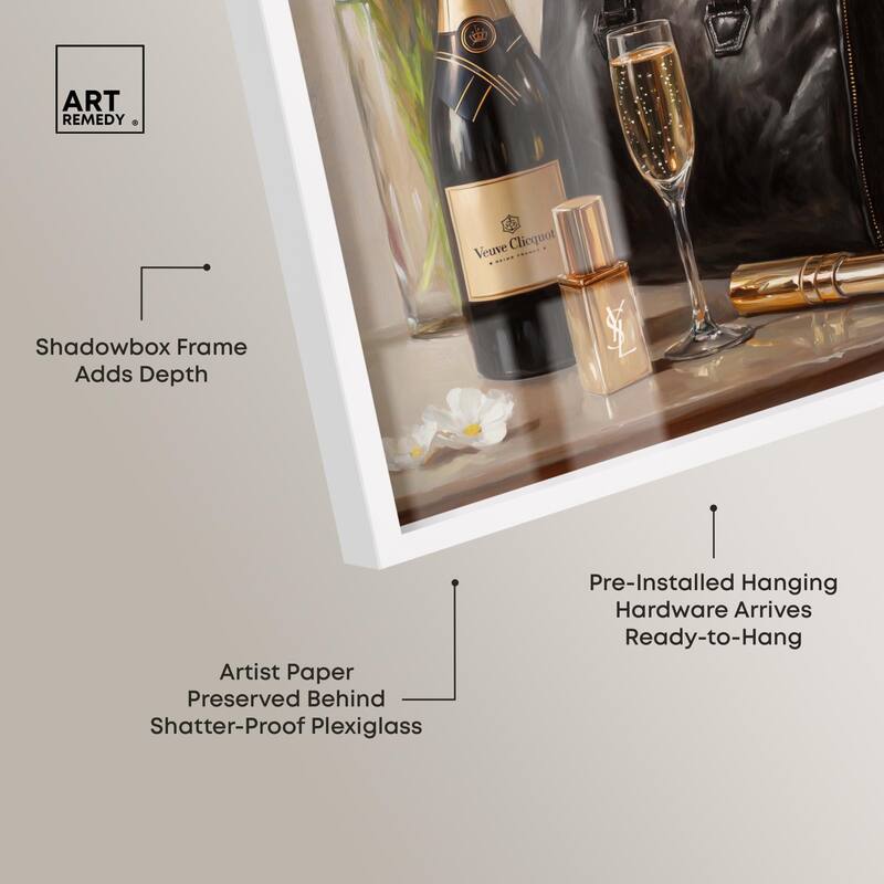 Cheers to Lovely Glam Shadowbox by Art Remedy