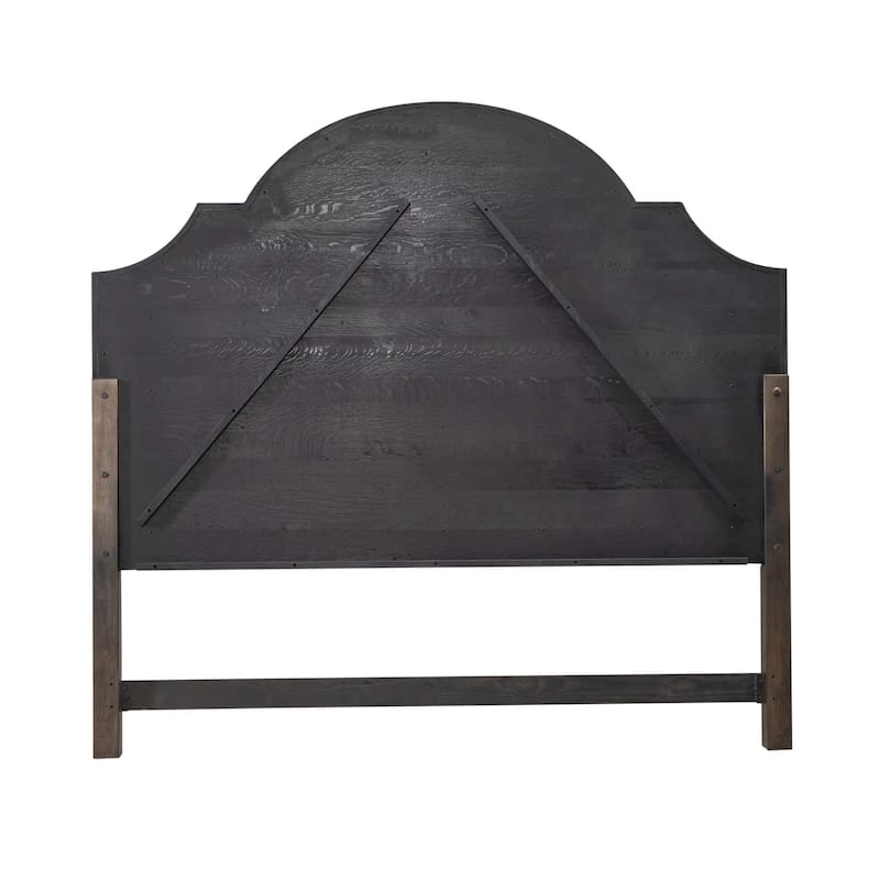 Paradise Valley Saddle Brown Upholstered Arched Panel Headboard