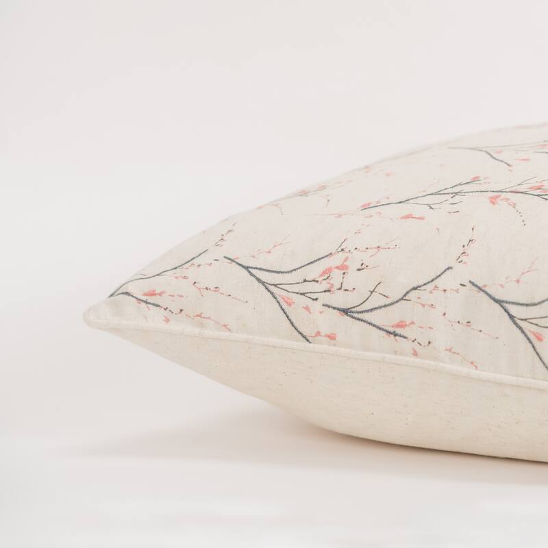 Rizzy Home Transitional Natural Poly Filled Decorative Pillow 20" x 20"