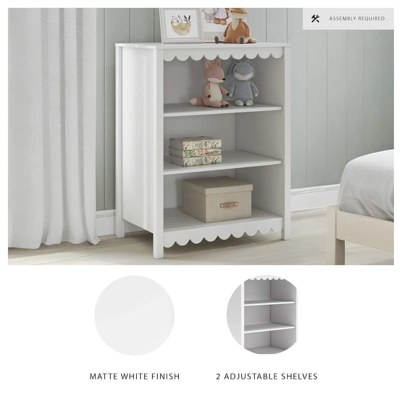 Signature Design by Ashley Hallityn White Bookcase - 31.61" W x 19.84" D x 41.14" H