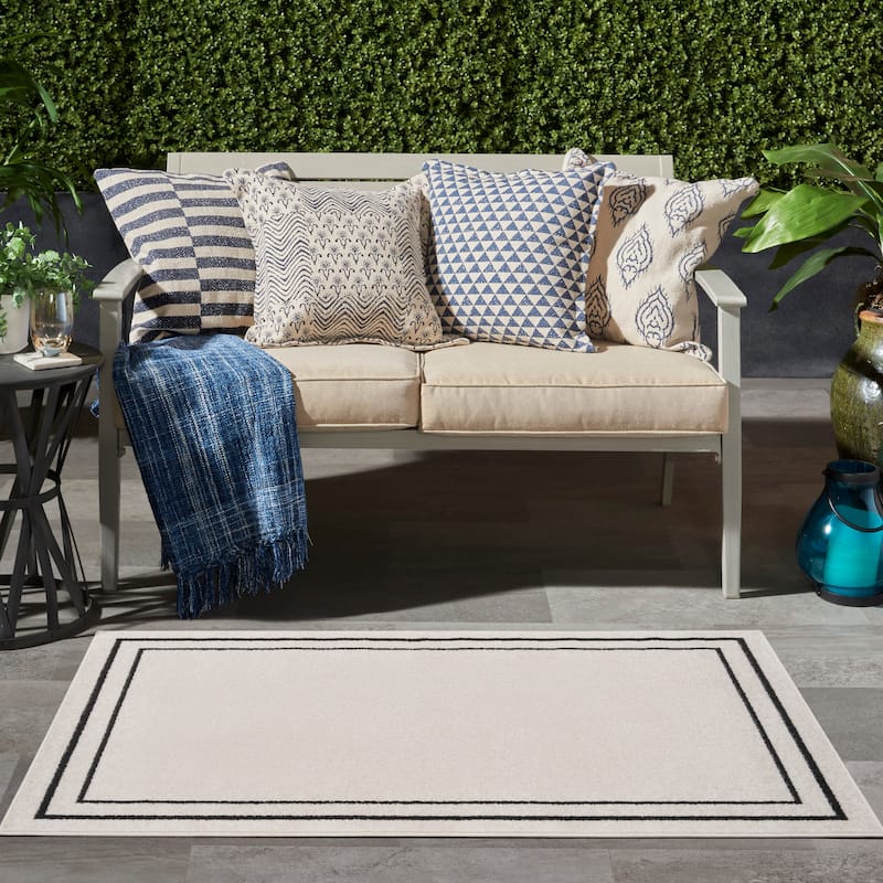 Nourison Sandy Indoor / Outdoor Solid Area Rug