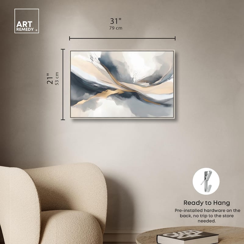 Dynamic Swirls II Canvas by Art Remedy