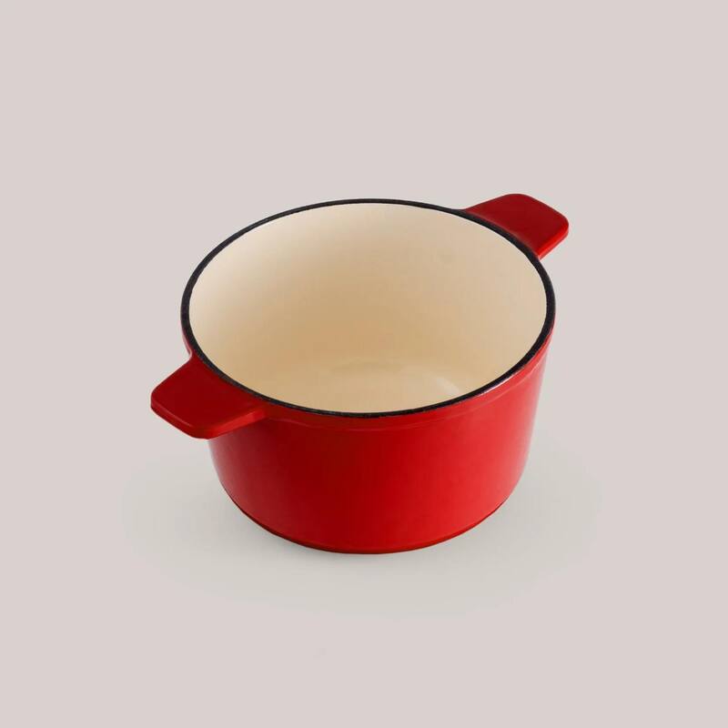 Swissmar Sierra Cherry Red 3-in-1 Cast Iron Fondue Set, CHERRY