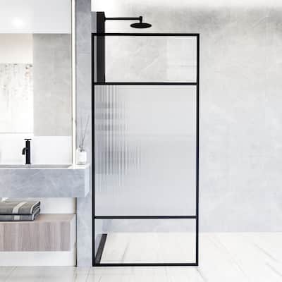 Vigo VG60933474 Essex 74" High x 34" Wide Shower Screen Framed Shower