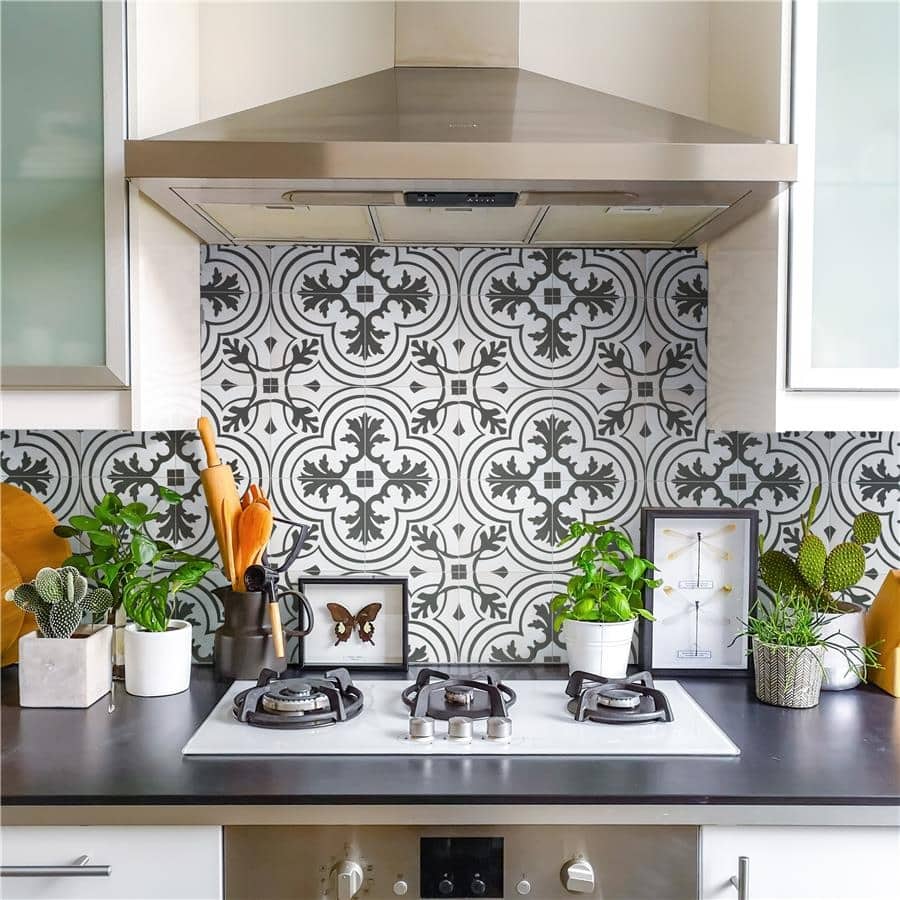 Merola Tile Twenties Vintage Encaustic 7.75" x 7.75" Ceramic Floor and Wall Tile