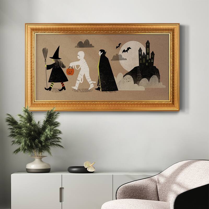 Graphic Halloween Collection D Premium Framed Canvas- Ready to Hang
