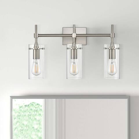 2/ 3/ 4 - Light Bathroom Vanity Light Wall Sconce with Clear Glass