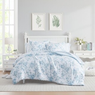 ローラアシュレイ Laura Ashley Jaynie Reversible Nautical Comforter Set with Sheets