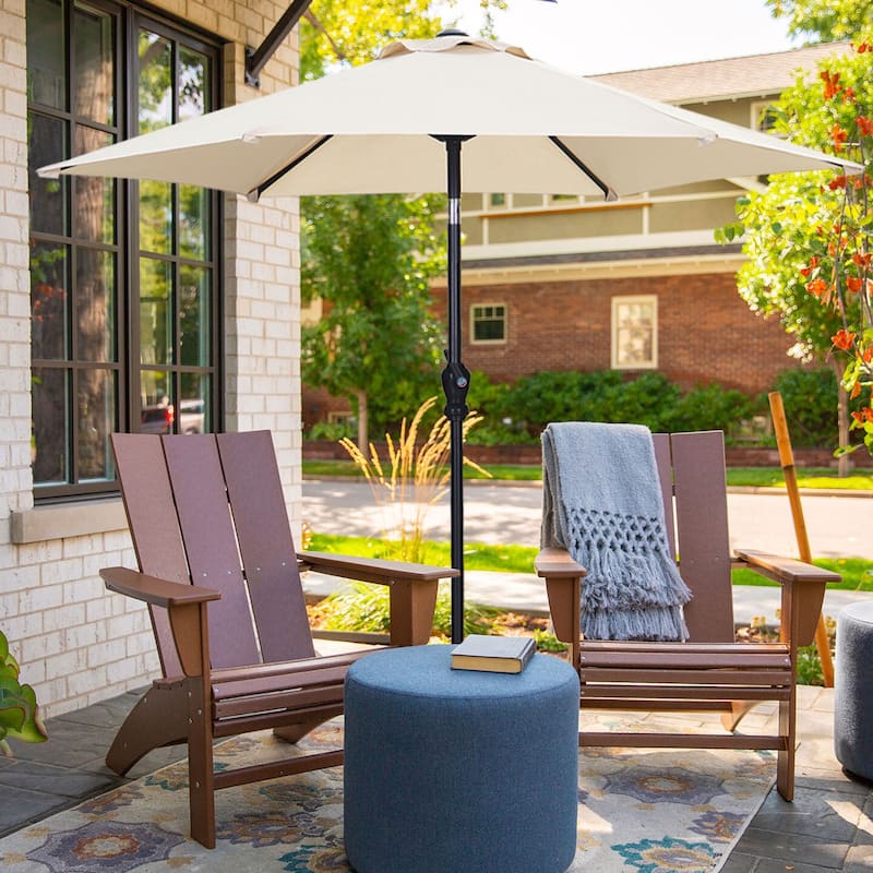 Ainfox 7.5ft Patio Umbrella with Base Outdoor Umbrella