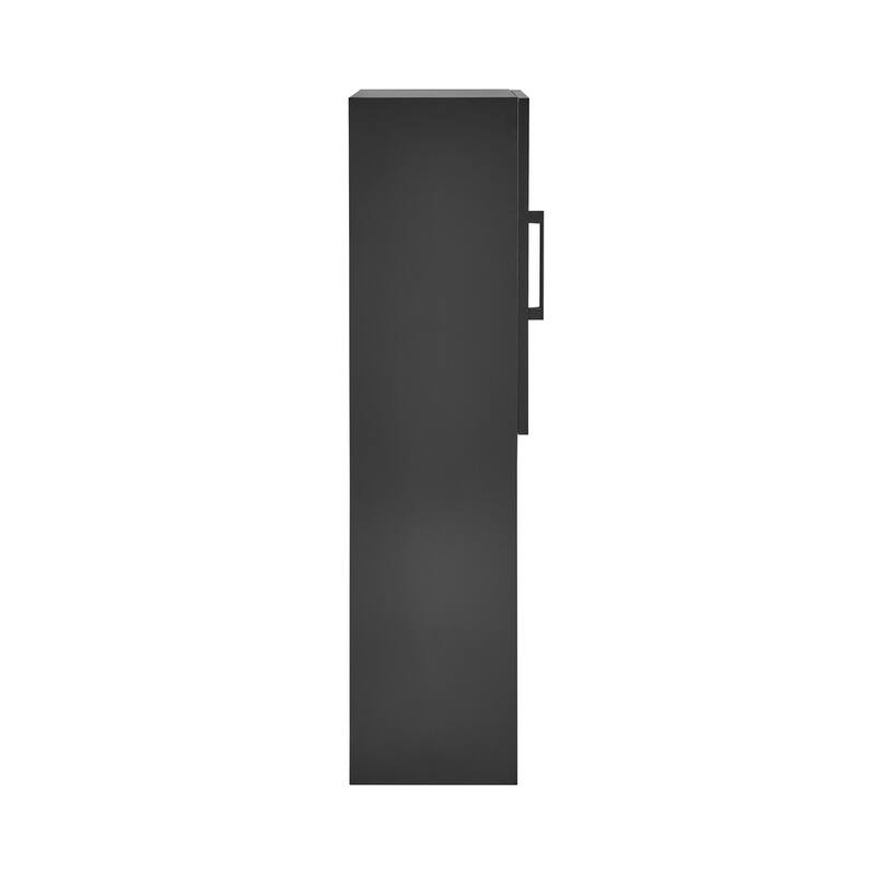 Annecy 15" W x 46" H x 12" D Linen Cabinet in Phantom Black