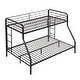 preview thumbnail 5 of 12, Twin Over Full Metal Bunk Bed, No Box Spring Needed, Large Under Bed Storage, Easy Assemble