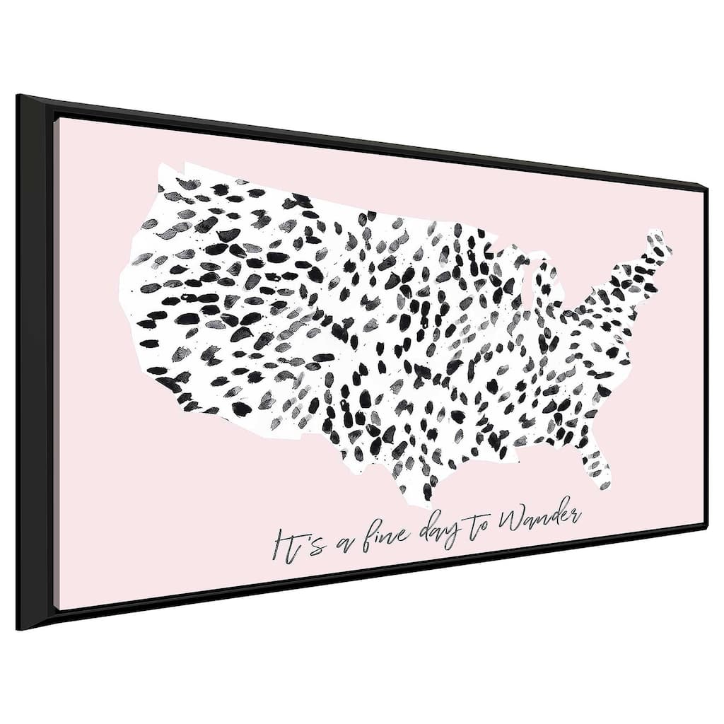 "It's a Fine Day to Wander" Print on Floating Canvas