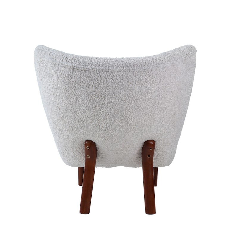 31" Armless Accent Chair with Tufted Back