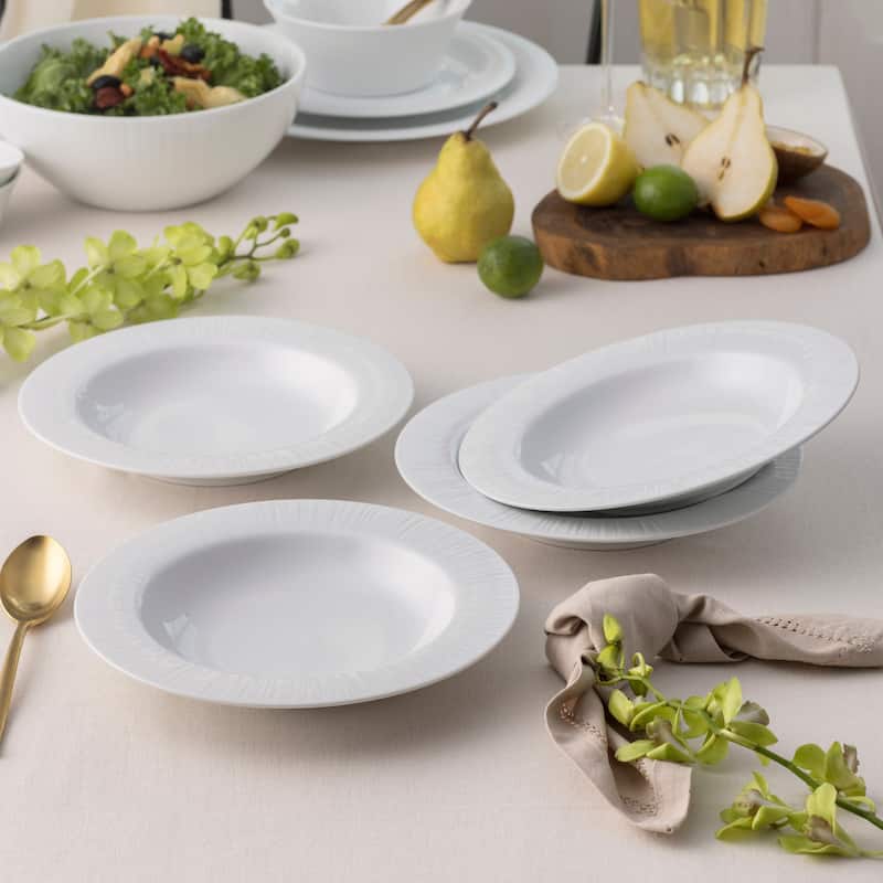 Noritake Conifere Set Of 4 Rim Soup Bowls, 9", 12 Oz.
