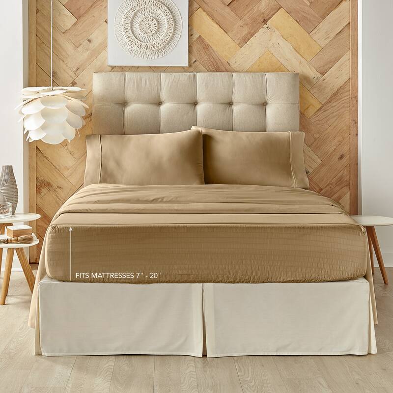 Royal Court Royal Fit Plush Microfiber 4 Piece Bed Sheet Set