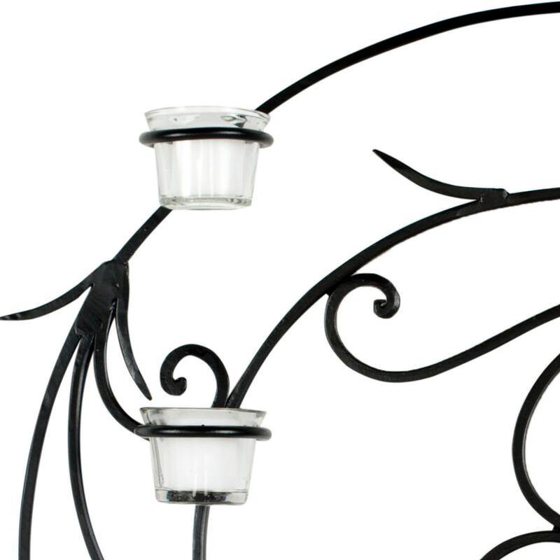 SAFAVIEH Lighting Amanda Circular Candle Holder Wall Sconce - 23.6" x 3.9" x 23.6" - 24Wx4Dx24H