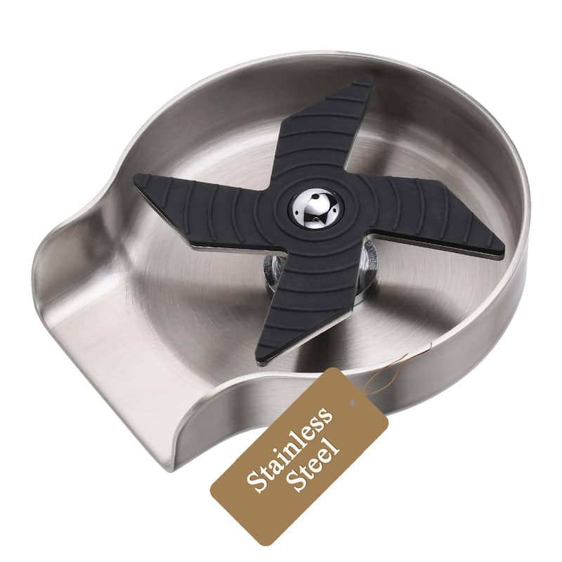 WOWOW Stainless Steel Glass Rinser for Kitchen Sink - Brushed Nickel