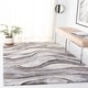preview thumbnail 2 of 10, SAFAVIEH Cyrus Shag Eskarne Abstract 1-inch Thick Rug 10' x 14' - Grey/Beige - Rectangle