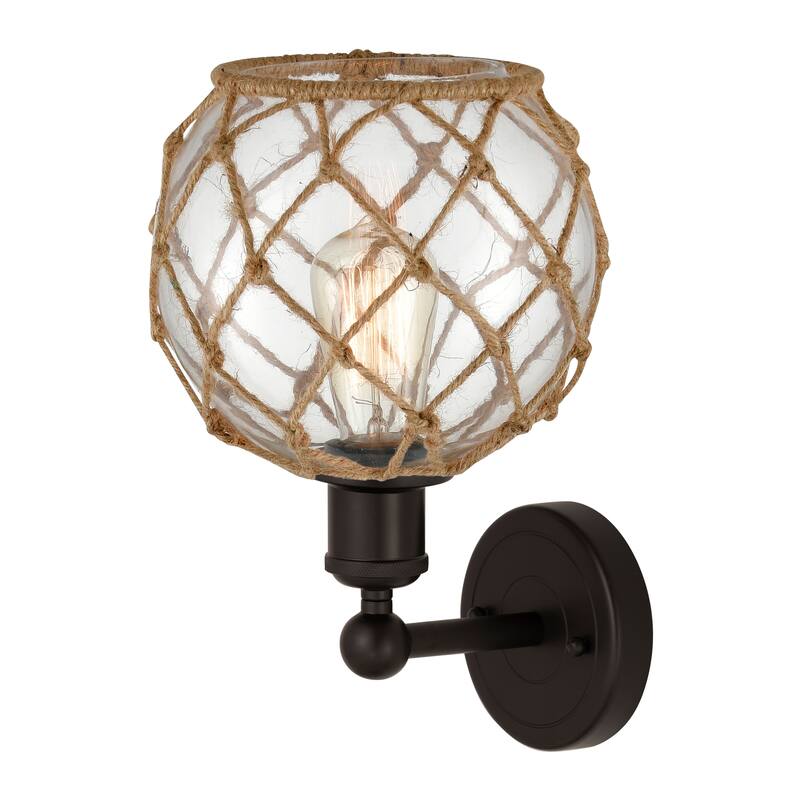 Innovations Lighting Endless Possibilities Edison - Farmhouse Rope - 1 Light 8" Sconce