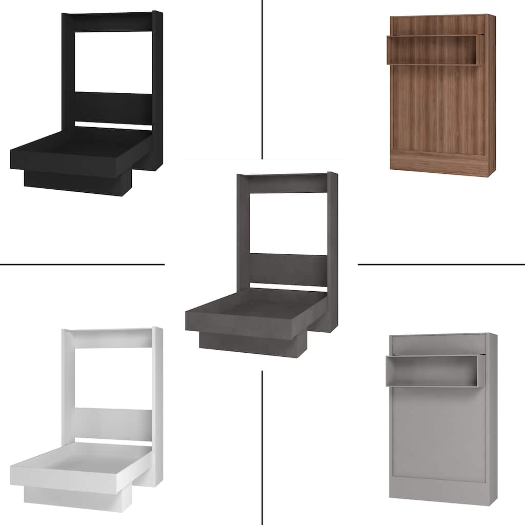 Oakland Living Easy Lift Brazilian Full Contemporary Murphy Bed with Shelf