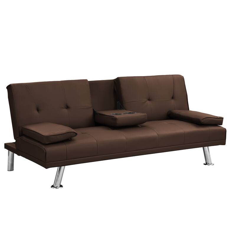 Sofa Bed with Armrest Two Holders