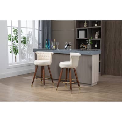 Swivel Counter Height Bar Stools Set of 2