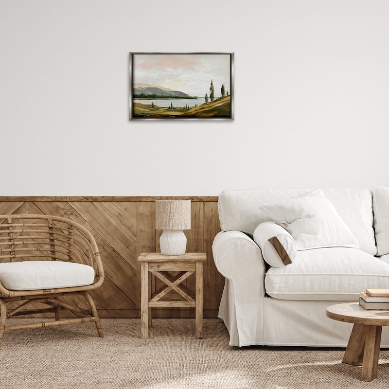 Stupell Calm Scenic Landscape Framed Floater Canvas Wall Art Design By Max Maxx