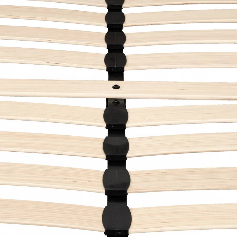 Modern Full Size Upholstered Platform Bed with Tufted Headboard, Brown