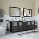 preview thumbnail 37 of 51, Vanity Art 84" Double Sink Bathroom Vanity Set with Engineered Marble Top and Free Mirrors