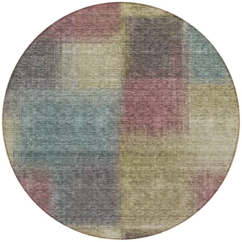 HomeRoots Abstract Transitional Rectangle Outdoor Rug