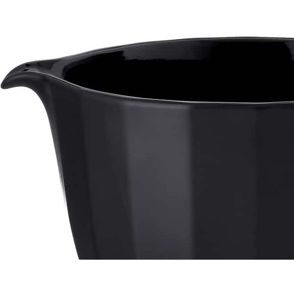 5 Quart Black Shell Ceramic Bowl