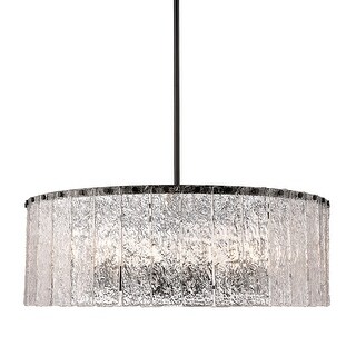 Z-Lite 1943P32 Glacier 12 Light 33" Wide Drum Chandelier - Bed Bath ...