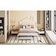 preview thumbnail 62 of 91, Twin Size Metal Platform Bed with Trundle and House Design, Sturdy Frame