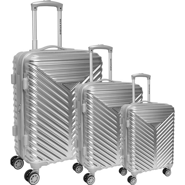 Max Studio 3 Piece Auckland Hardshell Expandable Lightweight
