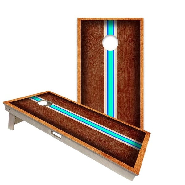 slide 2 of 6, Surf Board Riv Surf Board Regulation 2x4 Cornhole Board Set All-Weather - Include Carrying Case