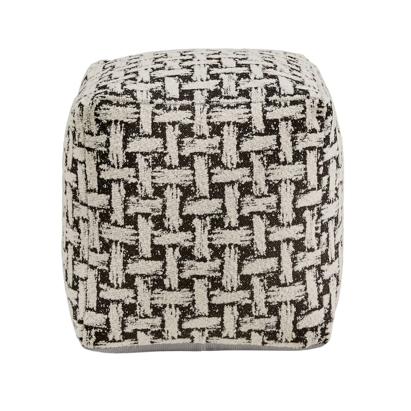 Brunico Upholstered Square Pouf Ottoman by iNSPIRE Q Bold