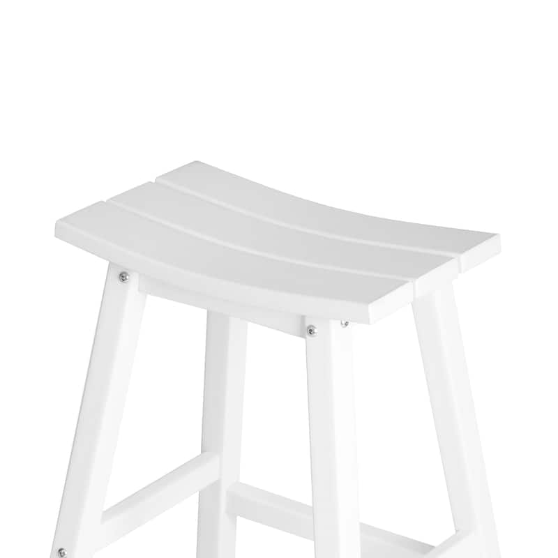 Laguna Hdpe All Weather Outdoor Patio 29" Saddle Seat Bar Stool