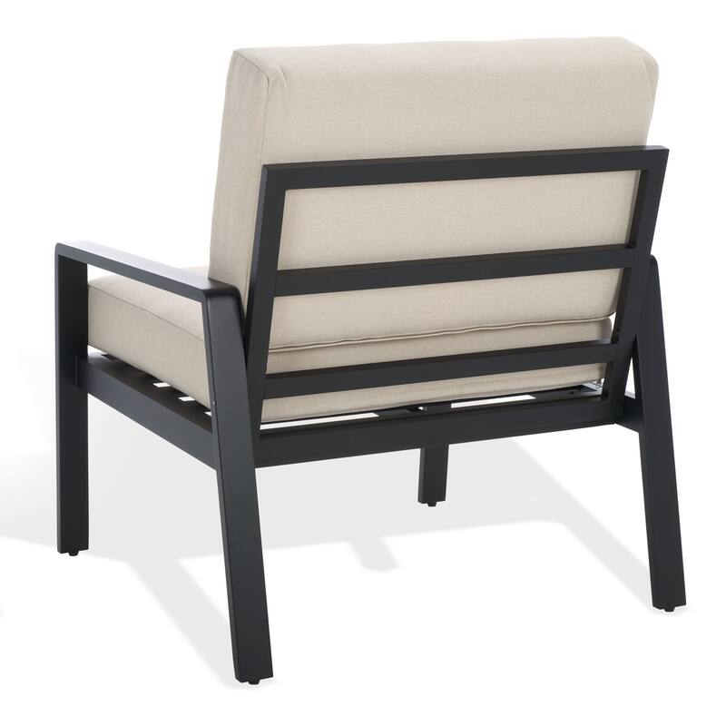 SAFAVIEH Couture Outdoor Patio Furniture Guam Aluminum Chair - 29"W x 29"D x 28"H