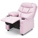 preview thumbnail 46 of 58, Costway Kids Youth Recliner Chair PU Leather w/Cup Holders & Side