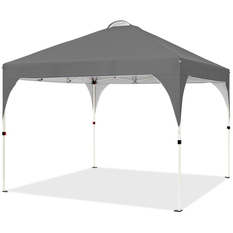Yaheetech 10x10ft Outdoor Pop-Up Canopy Tent with Stakes Sandbags
