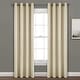 preview thumbnail 4 of 30, Porch & Den Limpus Faux Linen Grommet Top Blackout Curtain Panel