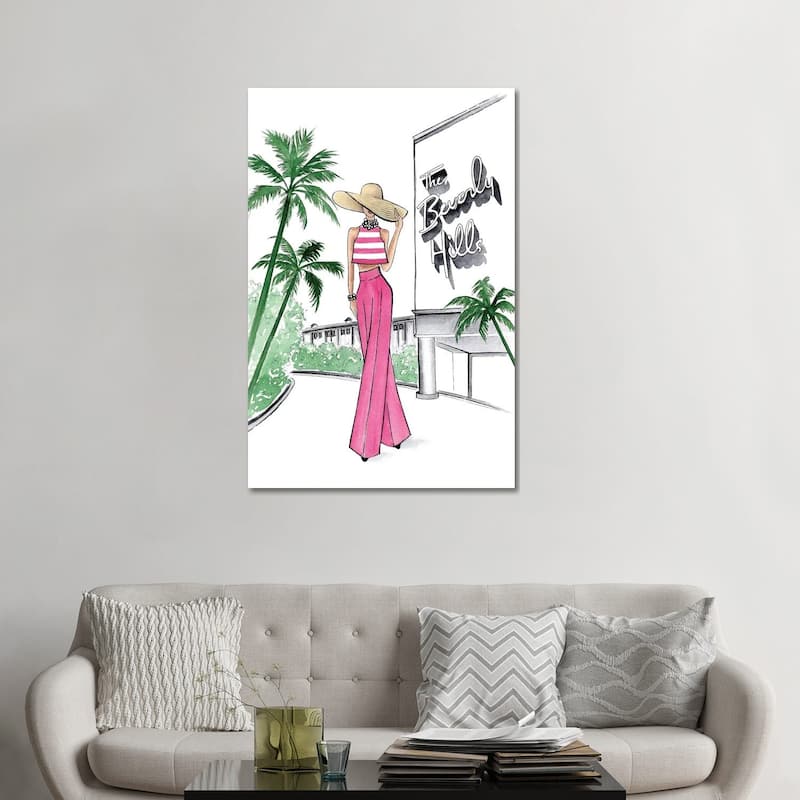 iCanvas "Beverly Hills" by LaLana Arts Canvas Print - 48x32x1.5