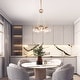 preview thumbnail 8 of 10, Modern Glam 5-Light Globe Cluster Chandeliers Glass Kitchen Island Pendant Lighting for Dining Room - D 16.5'' x H 85''