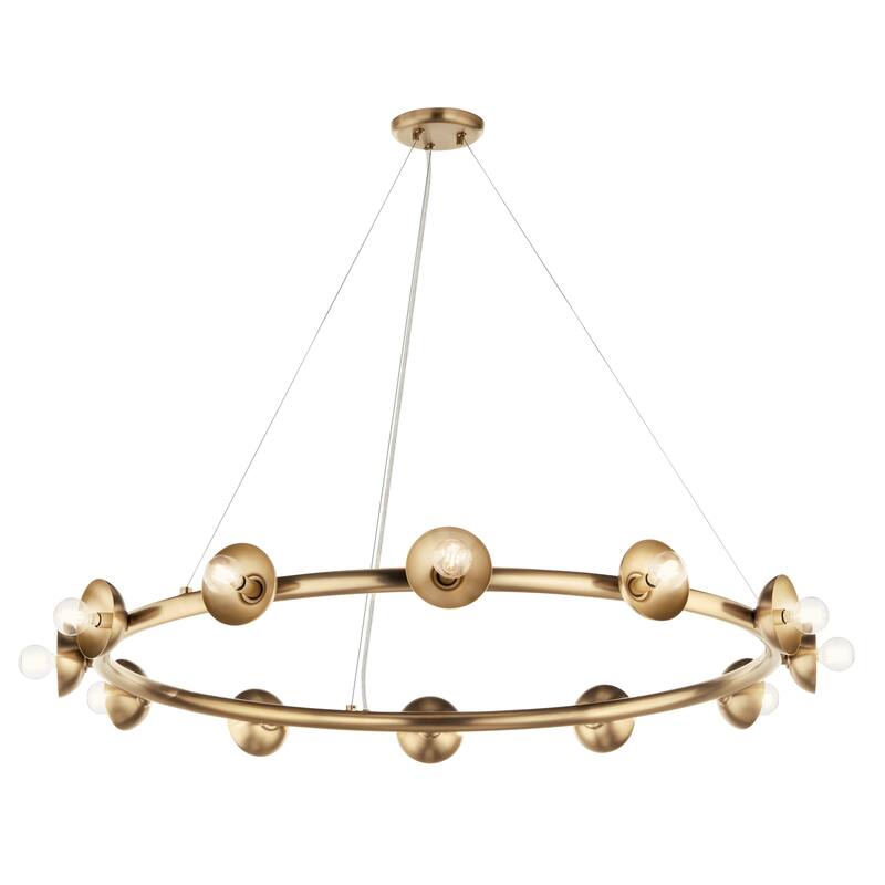 Palta 12-Light Wagon Wheel Chandelier