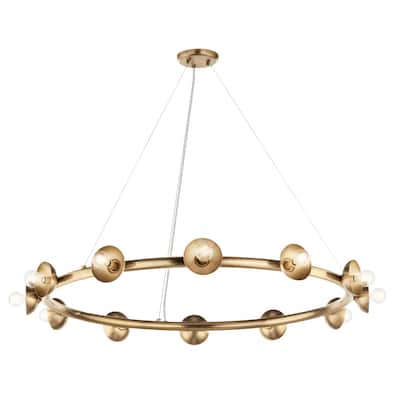Palta 12-Light Wagon Wheel Chandelier