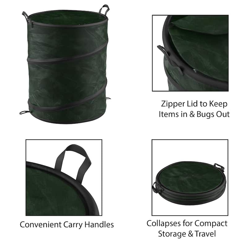 Stalwart Pop Up Trash Bin - 22" D x 27" H