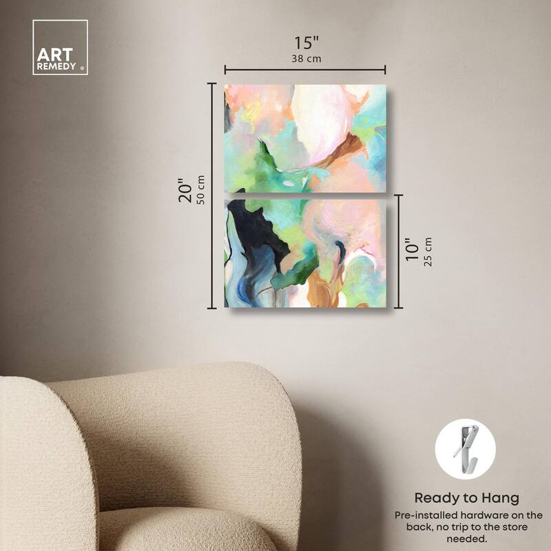 The Dreamer part II Canvas Set of 2 by Art Remedy, Gallery Wrapped